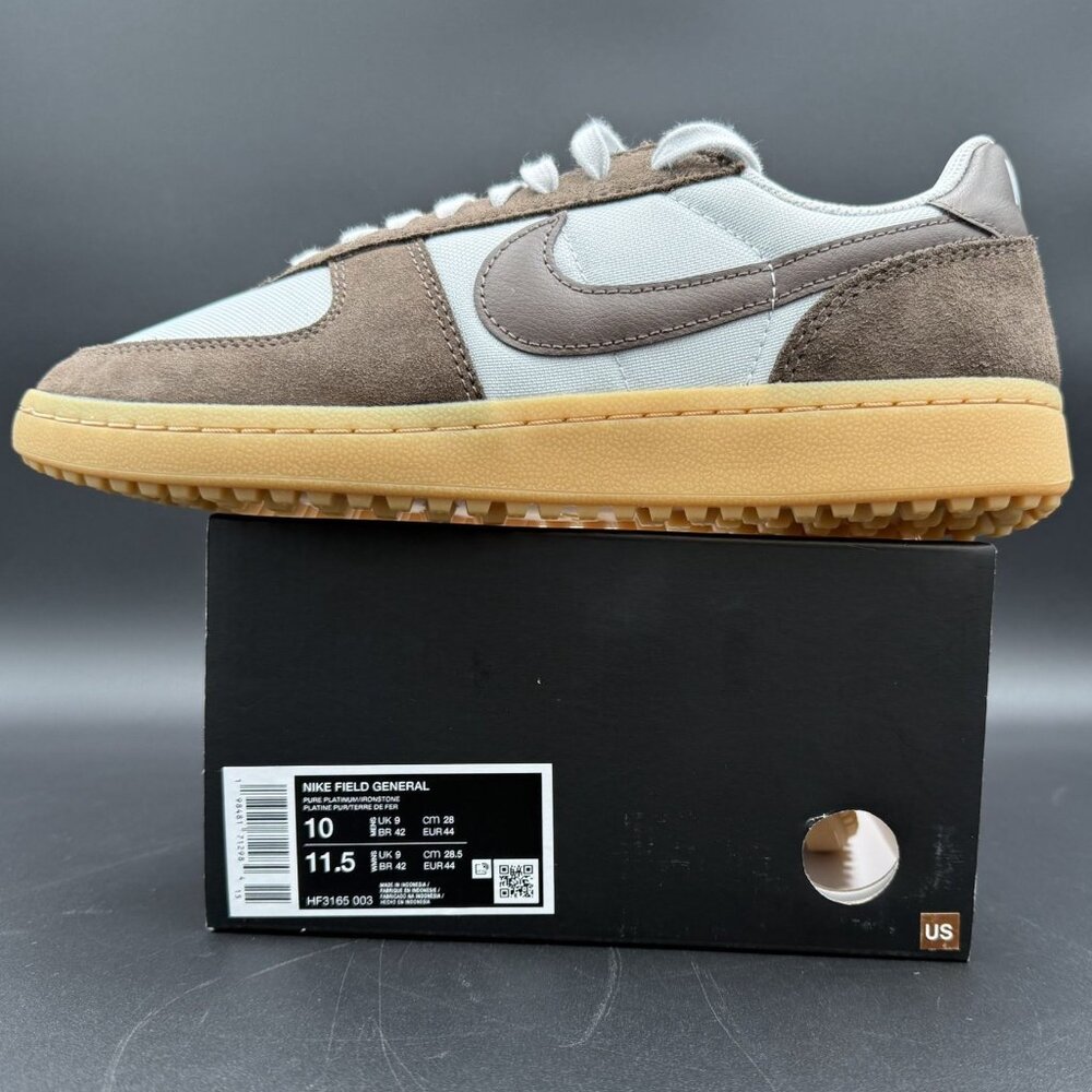 Nike Field General Shoes Athletic Sneakers Mens Pure Platinum Ironstone Size 10‎